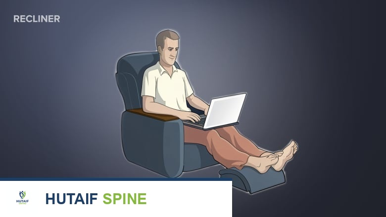 كرسي استلقاء مريح لدعم الظهر وتخفيف الألم