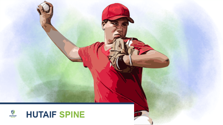 رجل يلعب البيسبول.