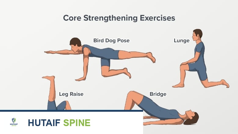 تمارين مختلفة لتقوية الجذع.