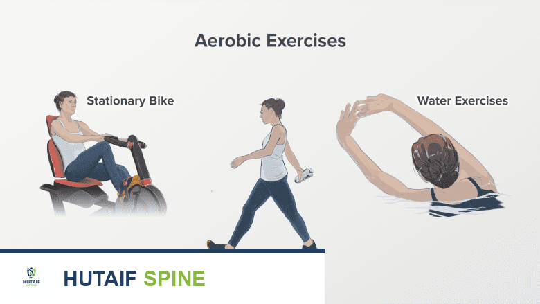 صورة توضيحية لتمارين هوائية مختلفة.