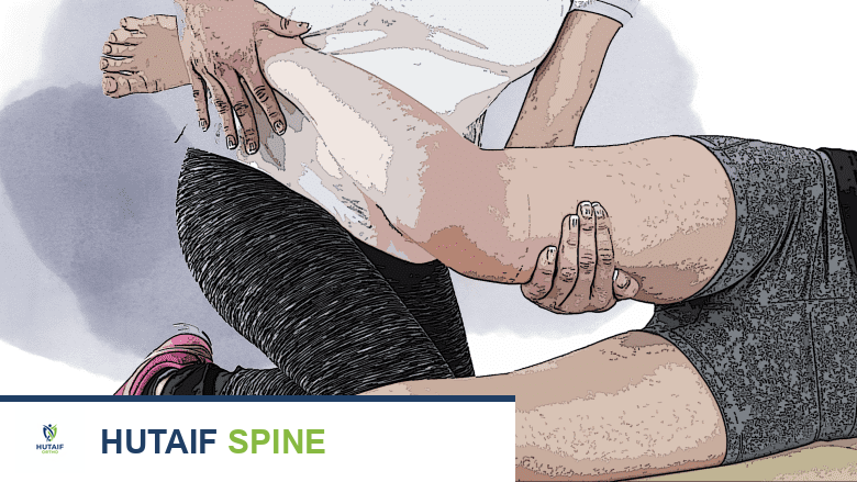 An illustration showing knee exercise.