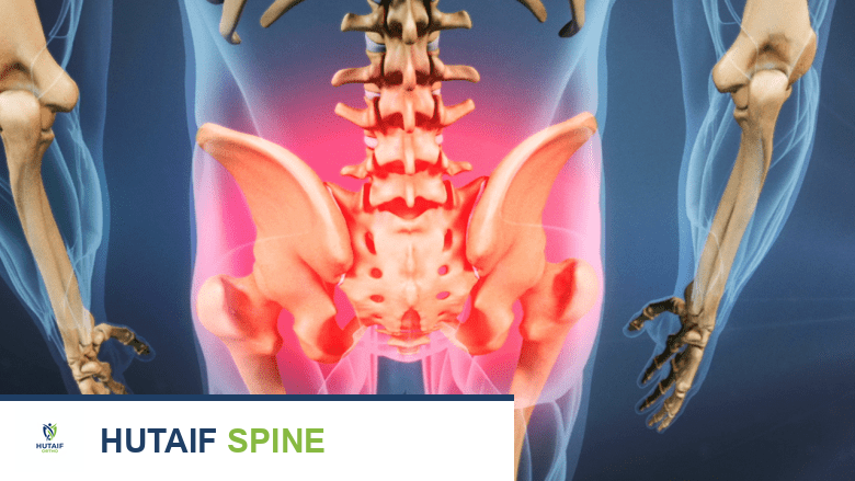 رسم توضيحي يوضح الحوض باللون الأحمر.