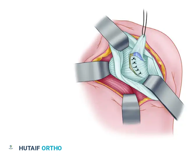 CAPSULAR SHIFT RECONSTRUCTION WITH POSTERIOR GLENOID OSTEOTOMY Surgical Diagram