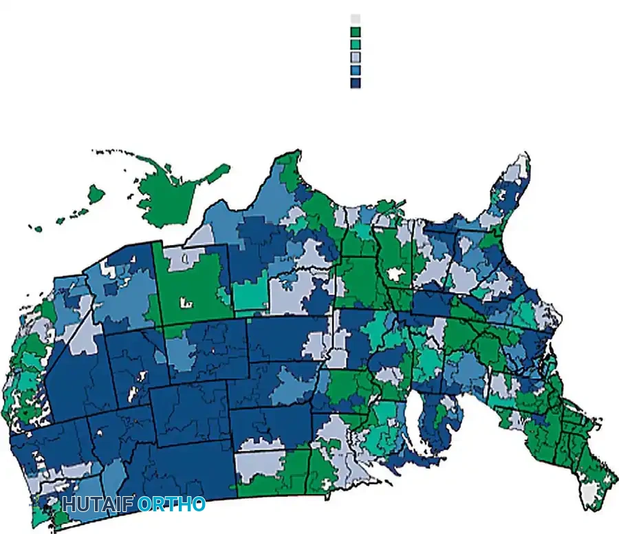 Ratio of Rates of Lumbar Fusion to the U.S. Average