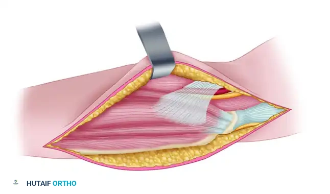 EXTENSIVE RELEASE OF THE FLEXOR PRONATOR ORIGIN Surgical Diagram