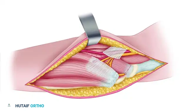 EXTENSIVE RELEASE OF THE FLEXOR PRONATOR ORIGIN Surgical Diagram
