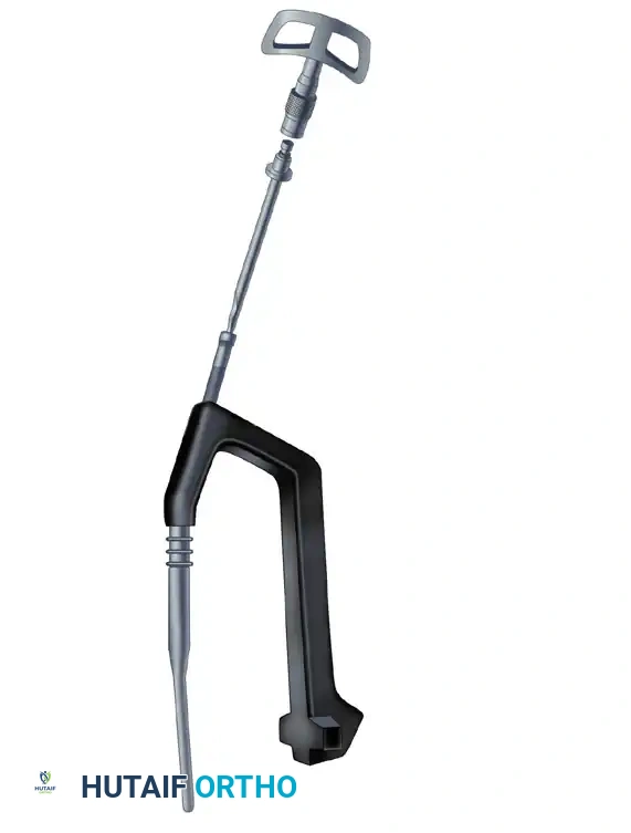 C, Assembly of nail and drill guide.