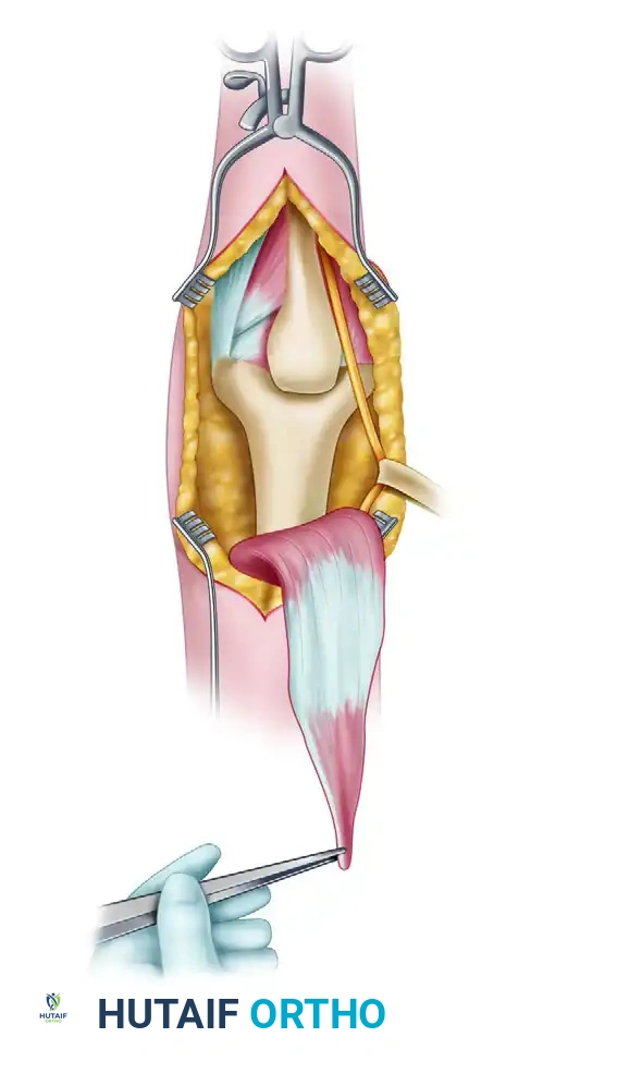 Access to distal humerus