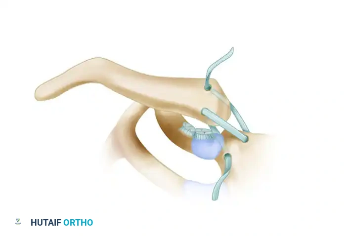 تمرير الوتر على شكل رقم ثمانية لترميم المفصل