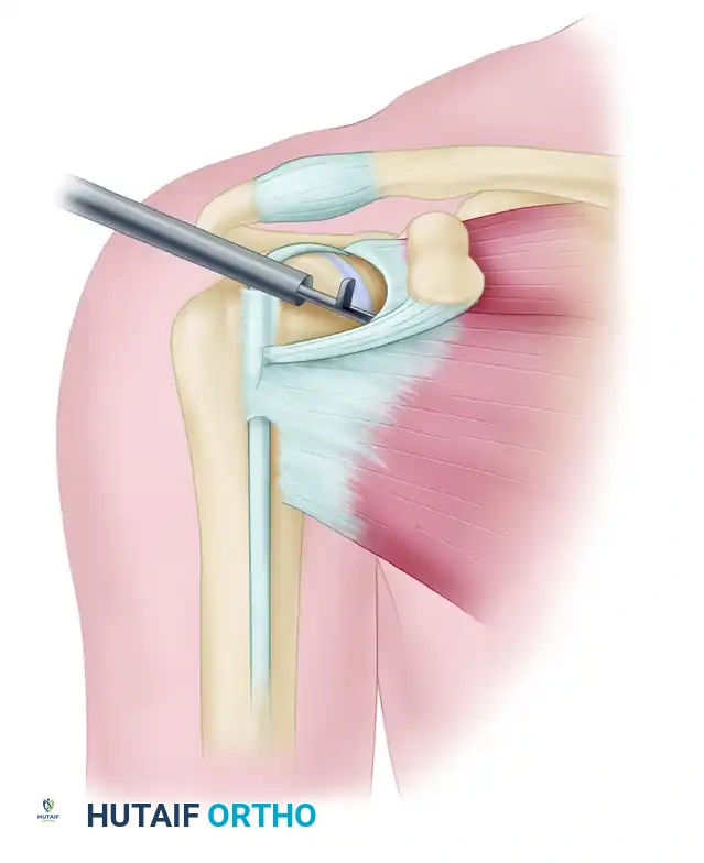 Completed interval slide release for longitudinal tear
