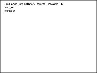 Pulse Lavage System (Battery-Powered, Disposable Tip)