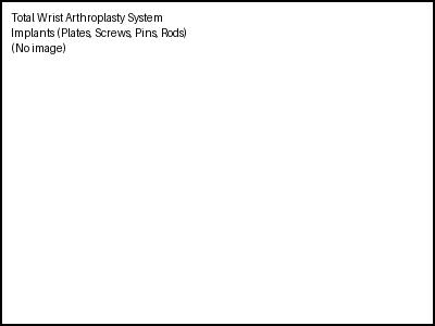 Total Wrist Arthroplasty System