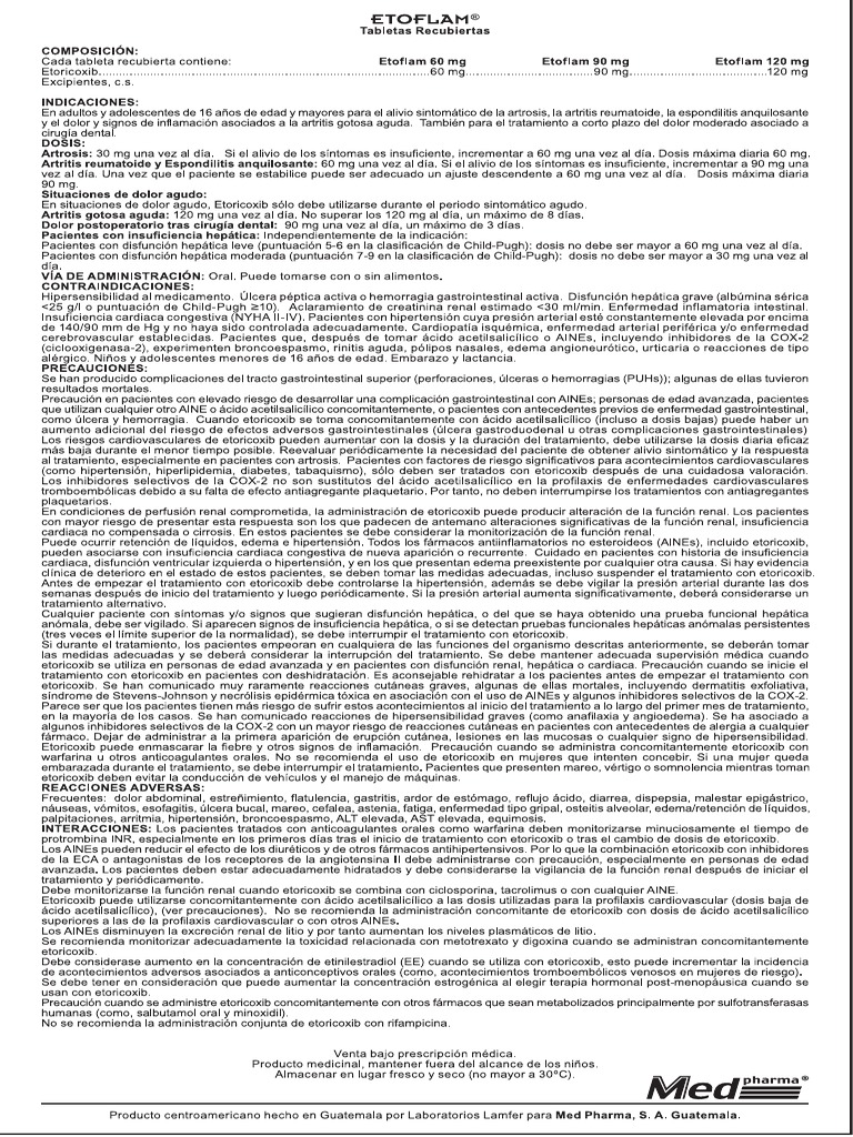 Image of Etoricoxib (Etoflam)