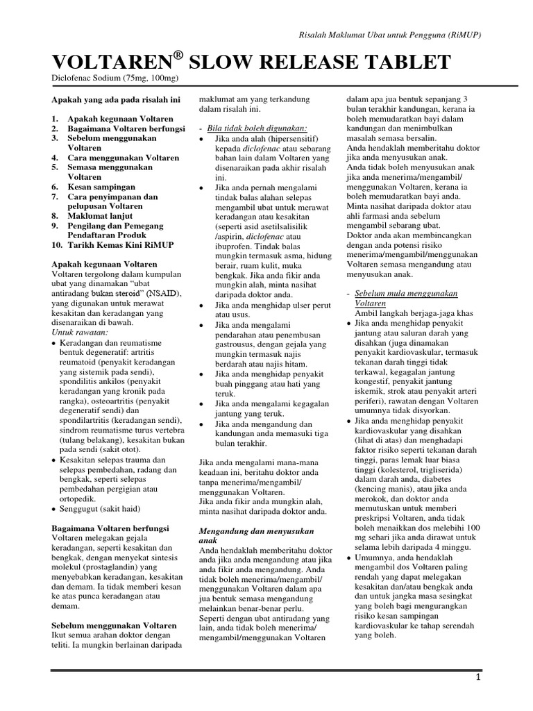 Image of Voltaren (Diclofenac)