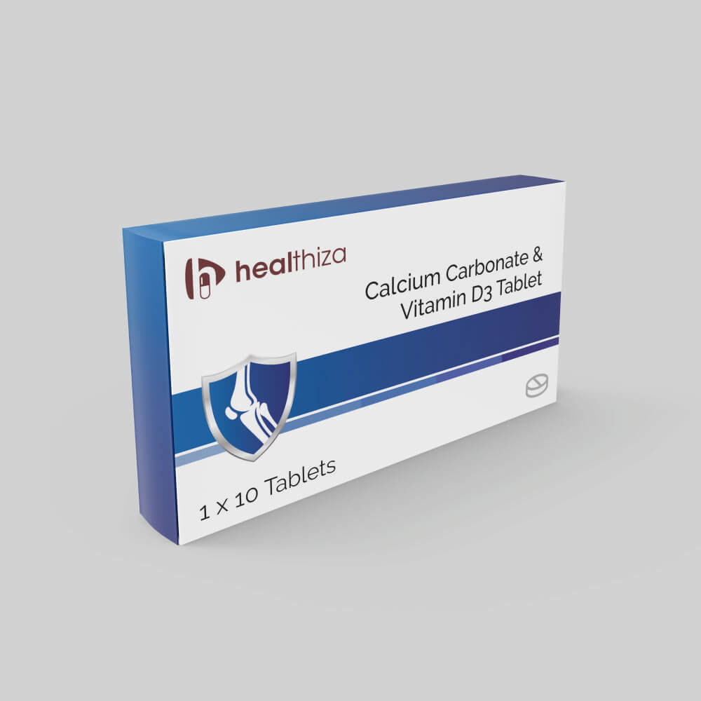 Calcium Carbonate + Cholecalciferol (Vitamin D3) Tablet