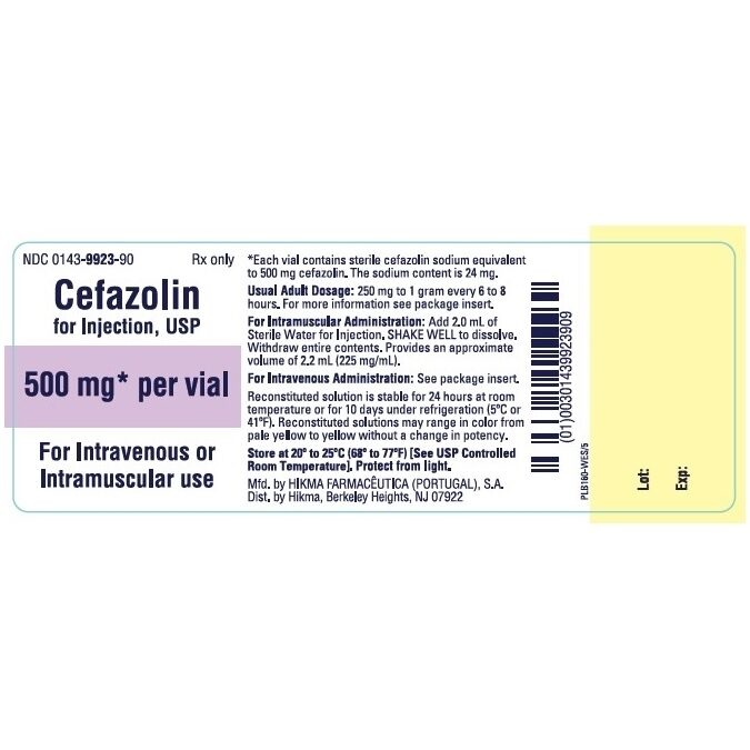 Image of Cefazolin 500 mg