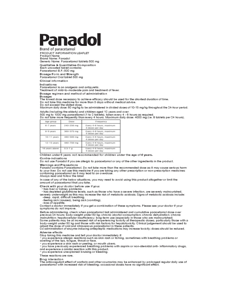Image of Panadol