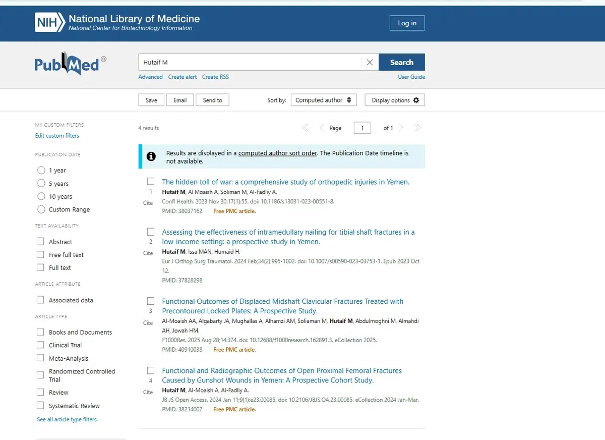 الأبحاث العلمية والاعتماد الدولي: لماذا يُصنف البروفيسور محمد هطيف كمرجع عالمي في جراحة العظام؟