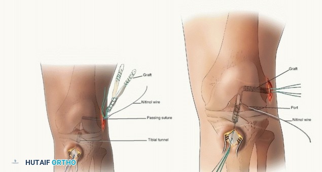 Illustration 20 for Preventing Growth Plate Risk: ACL Reconstruction Using Autogenous Grafts