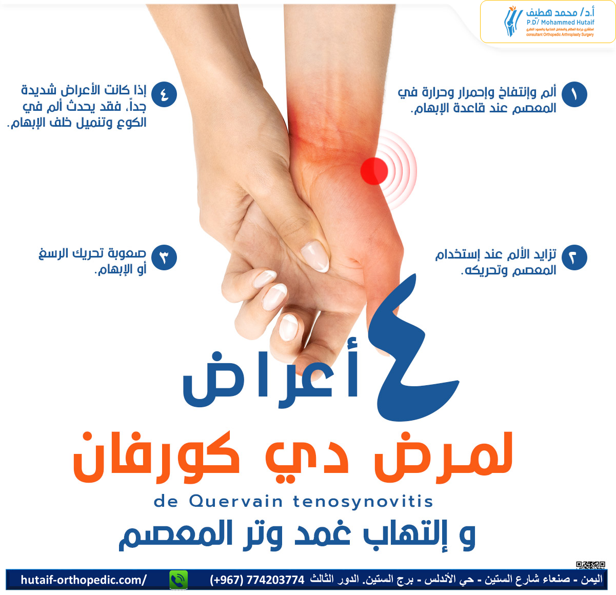 مرض دي كورفان وإلتهاب غمد وتر المعصم